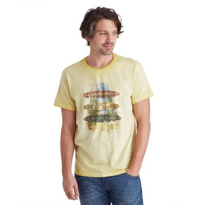 Yellow west coast waves t-shirt